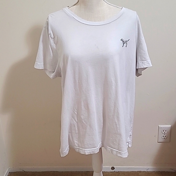 PINK Victoria's Secret Tops - Victoria's Secret PINK Blinged out tshirt size XL